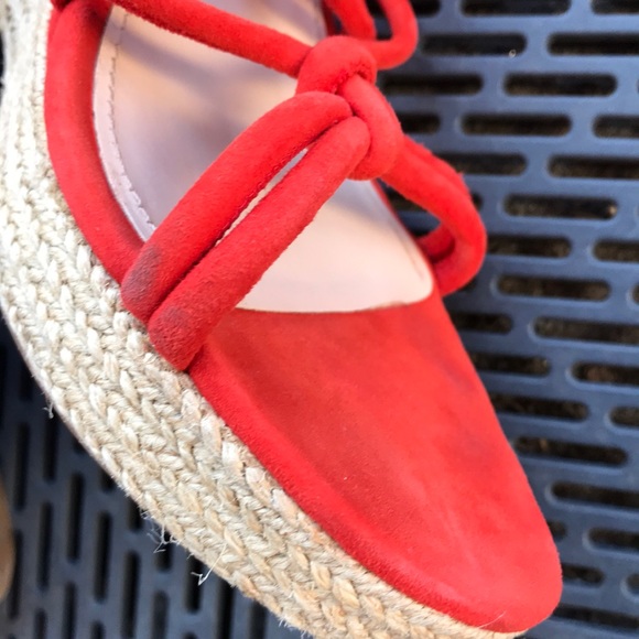 💯 PRADA red suede wedges - EUC - Picture 4 of 6